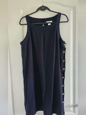 Cynthia Rowley navy Linen dress